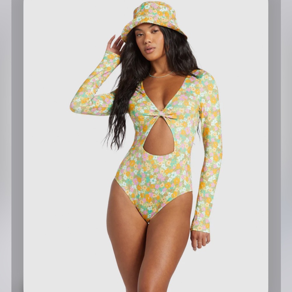 🌸🌴 BILLABONG 🌴🌸 ON THE BRIGHT SIDE BODYSUIT SWIM ONE PIECE